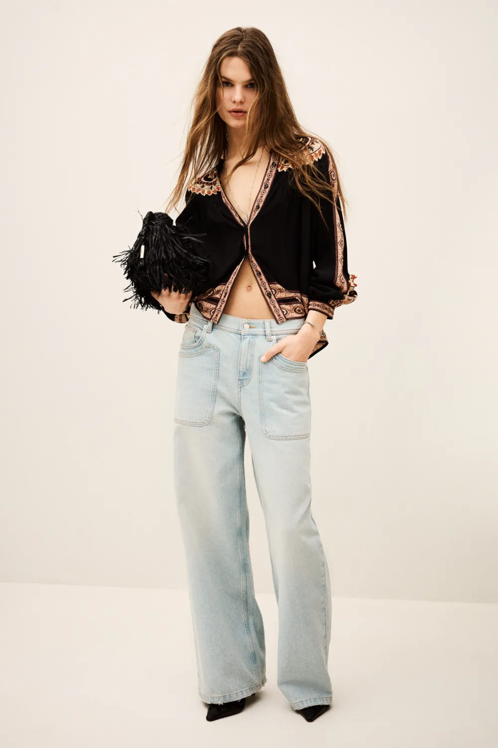 טופ ארוך VALDA – תמונה 2