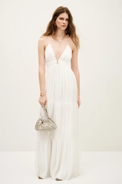 Ba&sh - שמלה Wasta – 1E24WAST_BLANC – blanc – 2