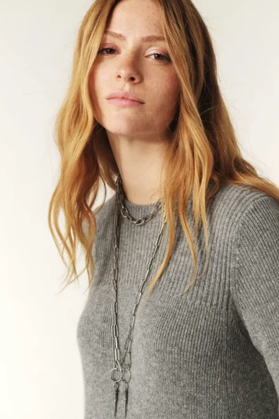 Ba&sh - שמלה Camine – 1E25CAMI_GRISCHINE – grischine – 1