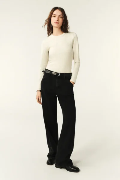 Ba&sh - חולצת טי Casta – 1E25CAST_GREIGE – greige – 1