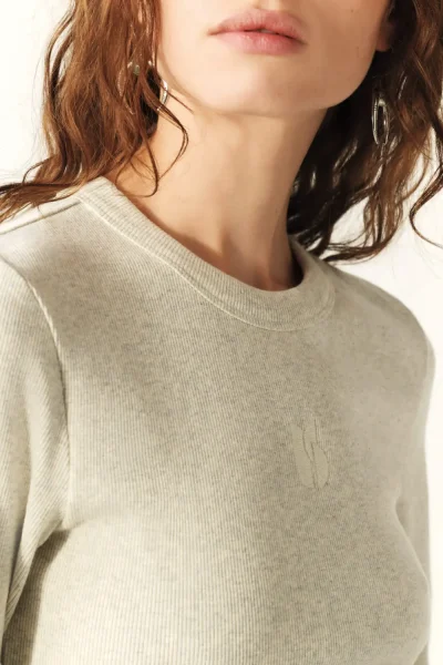 Ba&sh - חולצת טי Casta – 1E25CAST_GREIGE – greige – 1