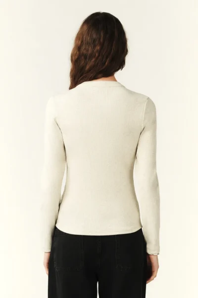 Ba&sh - חולצת טי Casta – 1E25CAST_GREIGE – greige – 4