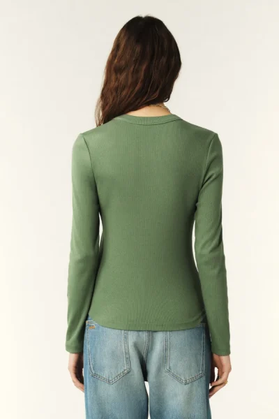 Ba&sh - חולצת טי Casta – 1E25CAST_KAKI – kaki – 4