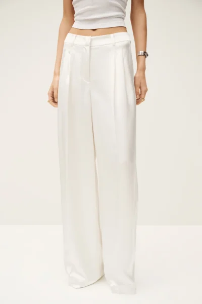 Ba&sh - מכנסיים Godart – 1E25GODA_ECRU – ecru – 1