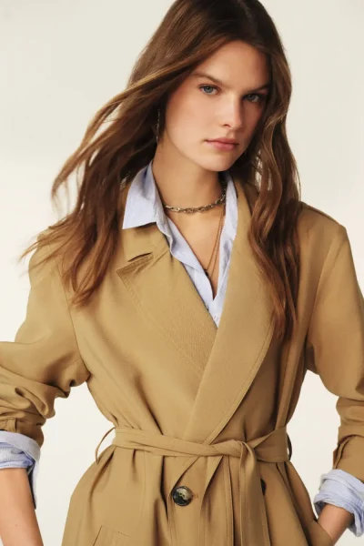 Ba&sh - מעיל Nana – 1E25NANA_BEIGE – beige – 1