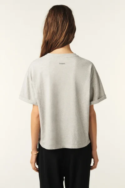 Ba&sh - חולצת טי Rosie – 1E25ROSI_GRISCHINE – grischine – 3