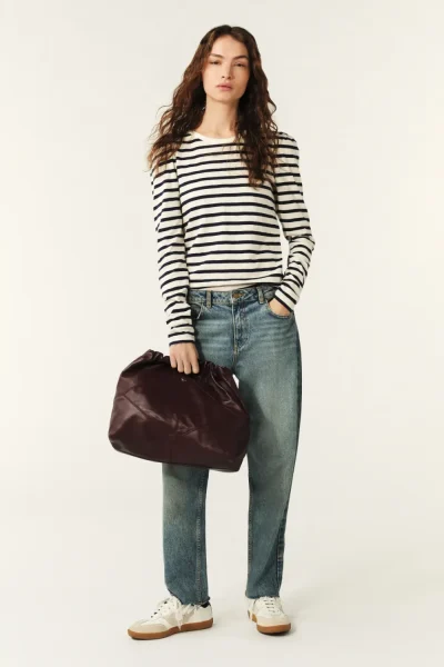 Ba&sh - חולצת טי Sango – 1E25SANG_ECRU – ecru – 1