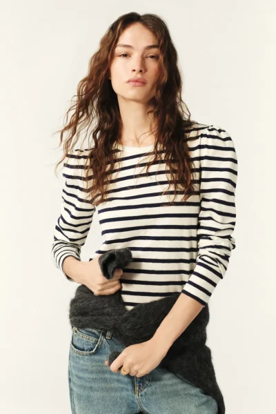 Ba&sh - חולצת טי Sango – 1E25SANG_ECRU – ecru – 2