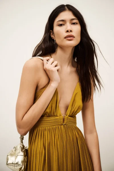 Ba&sh - שמלה Wasta – 1E25WAST_MORDORE – mordore – 1