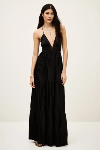 Ba&sh - שמלה Wasta – 1H23WAST_NOIR – noir – 1