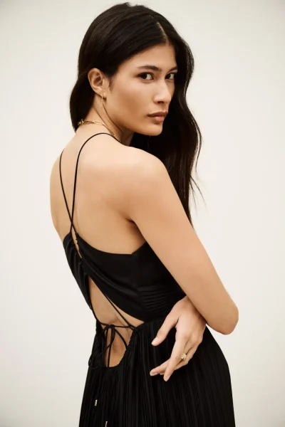 Ba&sh - שמלה Wasta – 1H23WAST_NOIR – noir – 1