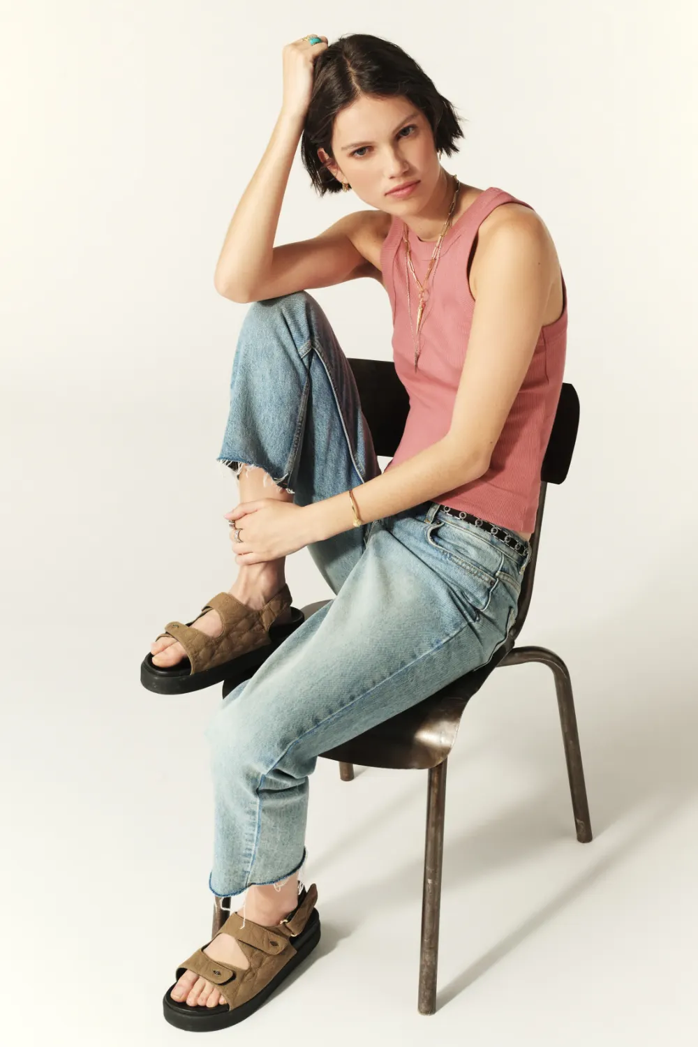 Ba&sh - חולצת טי Cynda – 1H24CYND_BLUSH – blush – 4