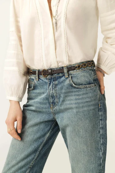 Ba&sh - חגורה Briska – 2E25BRIS_CHOCO – choco – 3