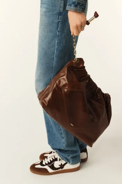 Ba&sh - תיק עור June – 2E25CFMV_CARAMEL – caramel – 4