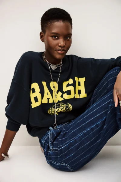 Ba&sh - סווטשירט Sweatshirt – 1E24BENJ_MARINE – 2