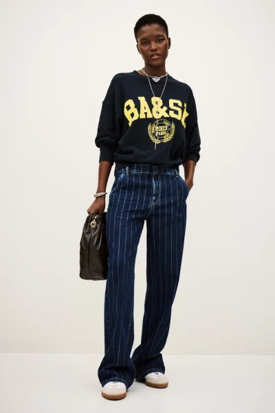 Ba&sh - סווטשירט Sweatshirt – 1E24BENJ_MARINE – 3