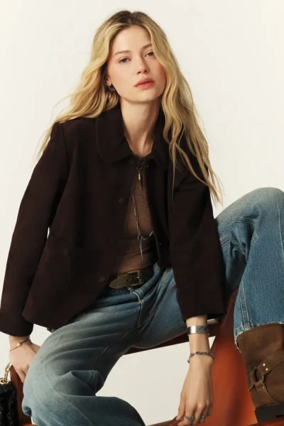 Ba&sh - בלייזר Milas – 1H24MILA_CHOCOLAT – 1