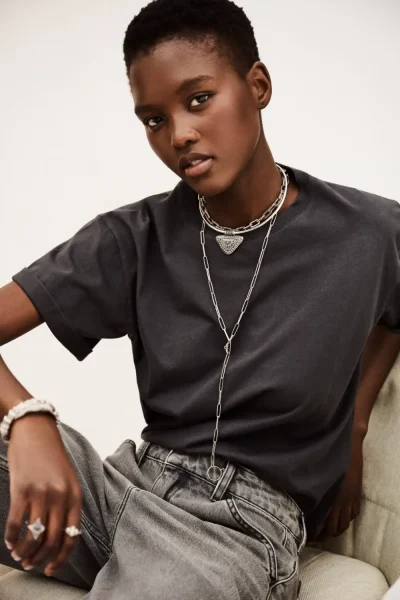 Ba&sh - חולצה Rosie – 1H24ROSI_CARBONE – 1