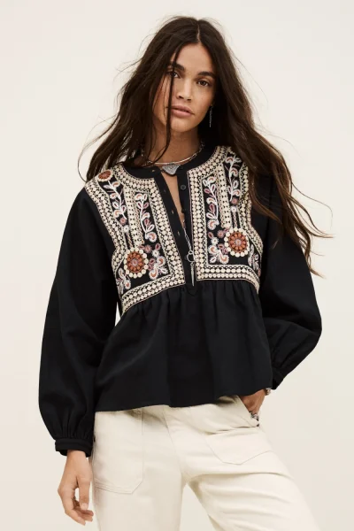 Ba&sh - חולצה Alec – 1H25ALEC_CARBONE – 1