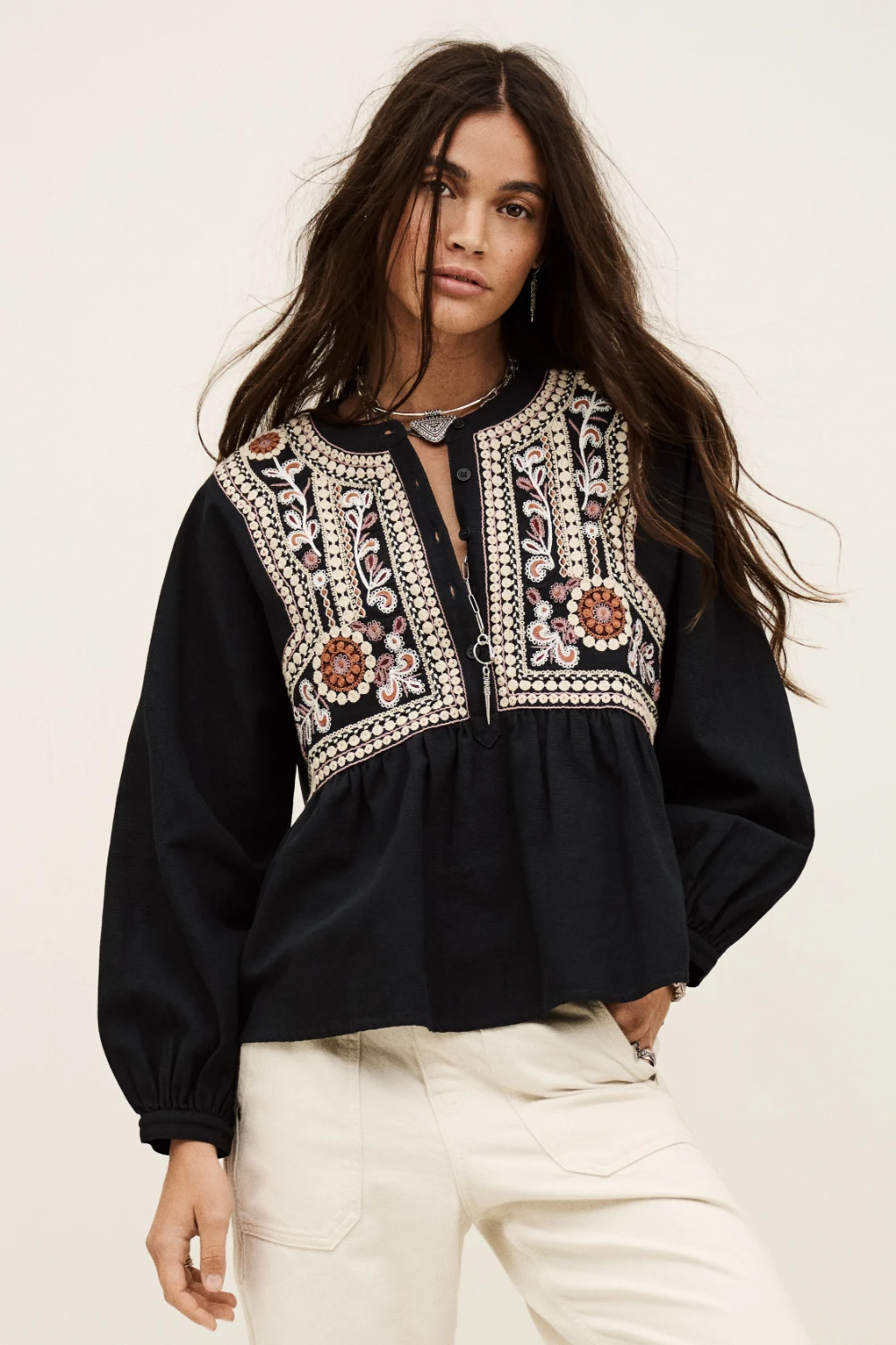 Ba&sh - חולצה Alec – 1H25ALEC_CARBONE – 1