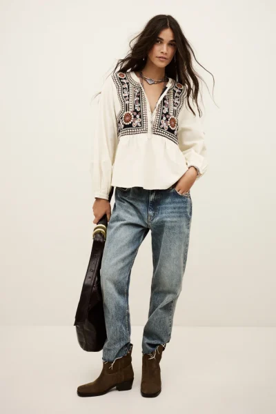 Ba&sh - חולצה Alec – 1H25ALEC_ECRU – 1