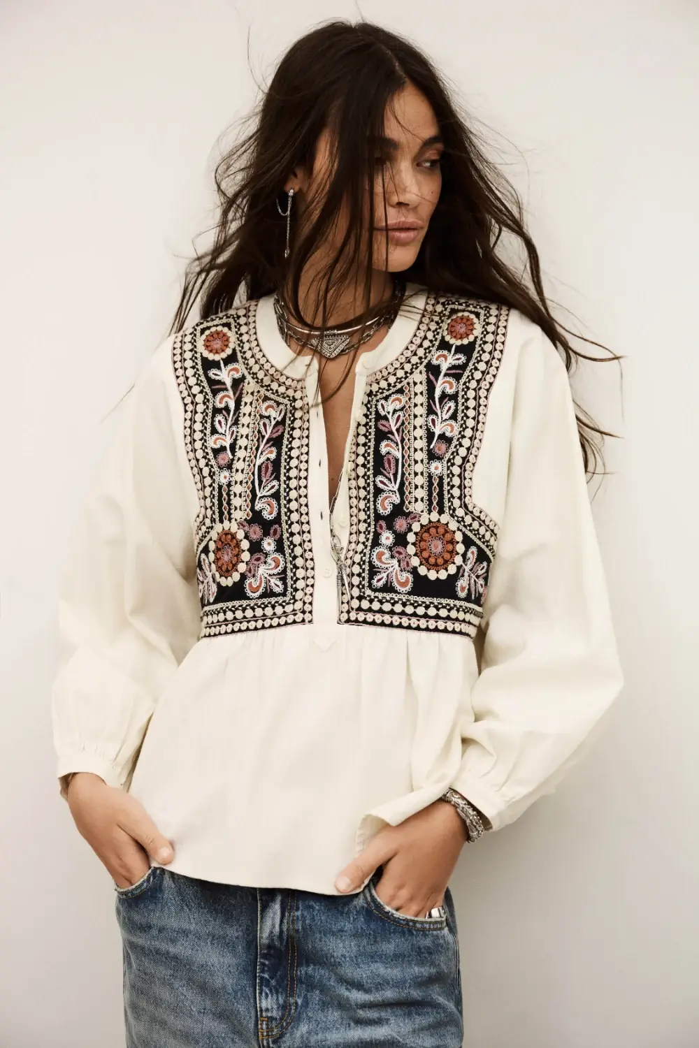 Ba&sh - חולצה Alec – 1H25ALEC_ECRU – 3