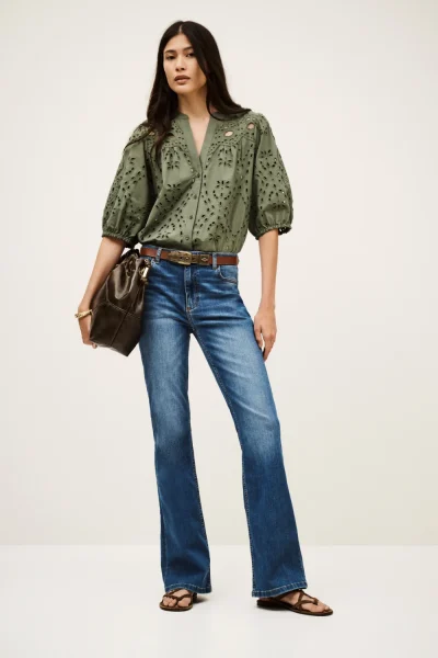 Ba&sh - ג’ינס Aommie – 1H25AOMM_BLUEJEANS – 1