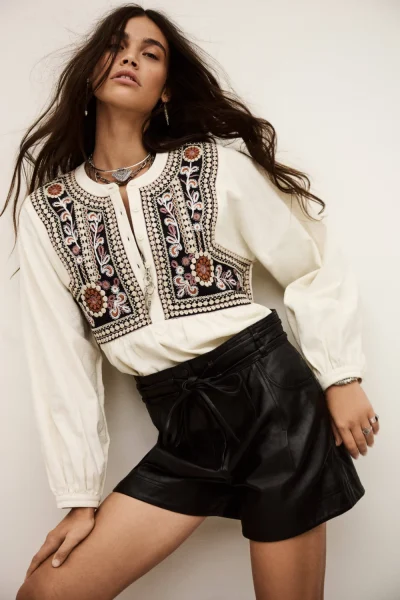 Ba&sh - מכנסיים קצרים Ayra – 1H25AYRA_NOIR – 1