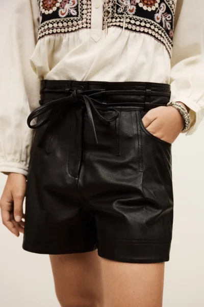 Ba&sh - מכנסיים קצרים Ayra – 1H25AYRA_NOIR – 2