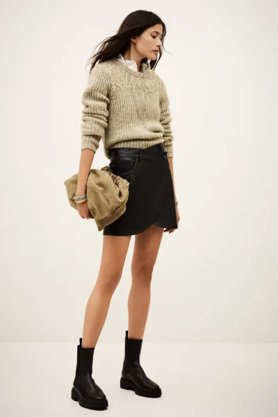 Ba&sh - חצאית Bango – 1H25BANG_NOIR – 1