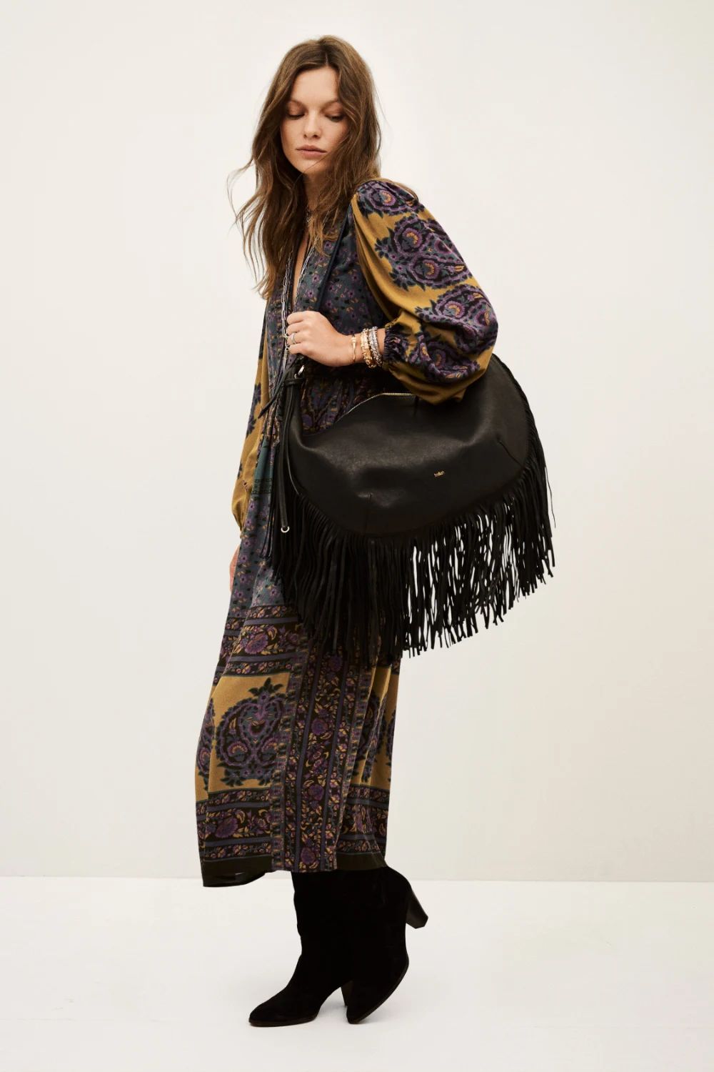 Ba&sh - שמלה Barley – 1H25BARL_CHOCOLAT – 1