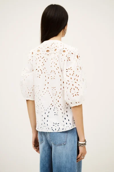 Ba&sh - חולצה Beatrice – 1H25BEAT_ECRU – 4