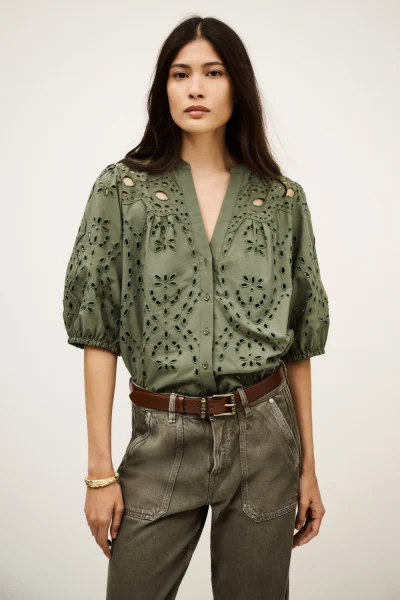 Ba&sh - חולצה Beatrice – 1H25BEAT_KAKI – 1