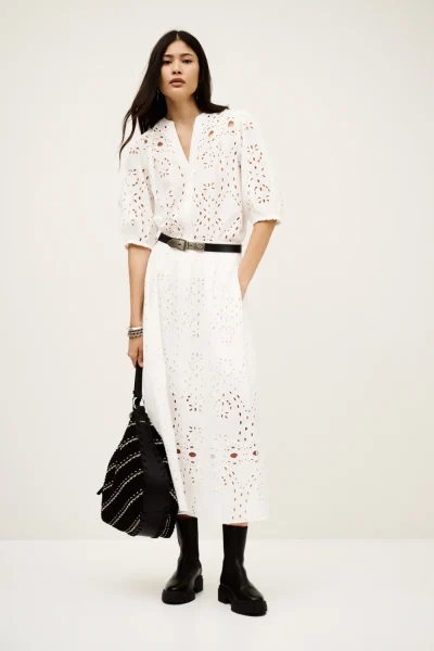 Ba&sh - חצאית Bela – 1H25BELA_ECRU – 1