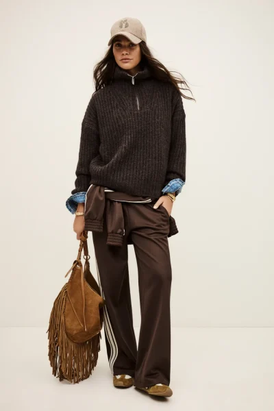 Ba&sh - קרדיגן Beltane – 1H25BELT_CHOCOLAT – 1