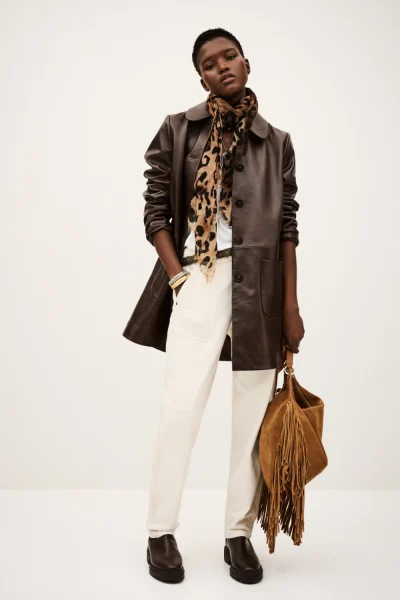 Ba&sh - מכנסיים Cali – 1H25CALI_ECRU – 1