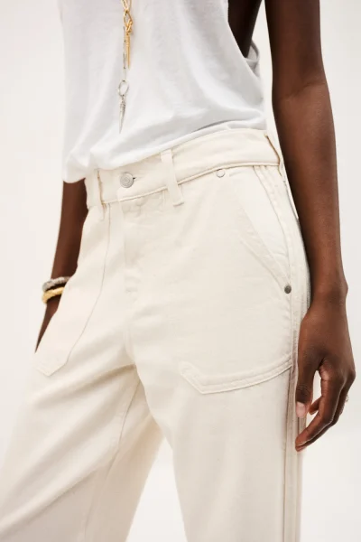 Ba&sh - מכנסיים Cali – 1H25CALI_ECRU – 3