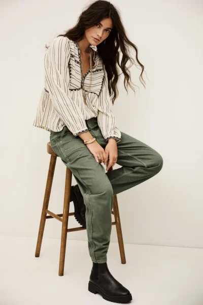 Ba&sh - מכנסיים Cali – 1H25CALI_KAKI – 1