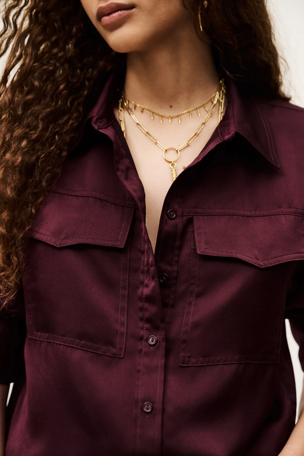 Ba&sh - חולצה Canoli – 1H25CANO_PRUNE – 3