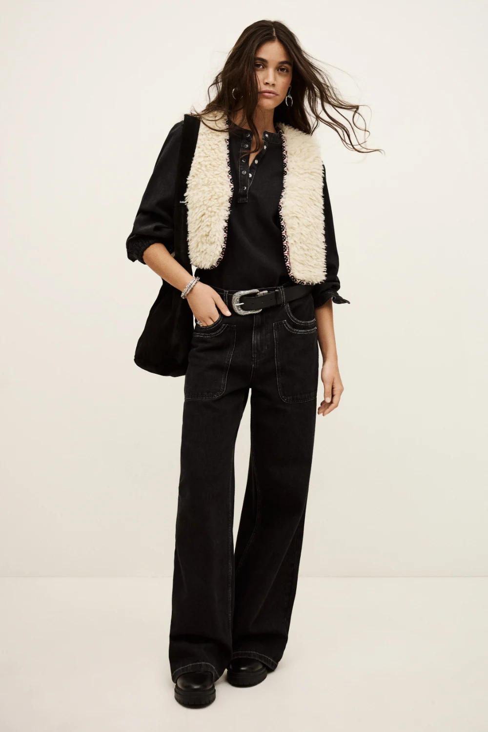 Ba&sh - ווסט Celton – 1H25CELT_ECRU – 1