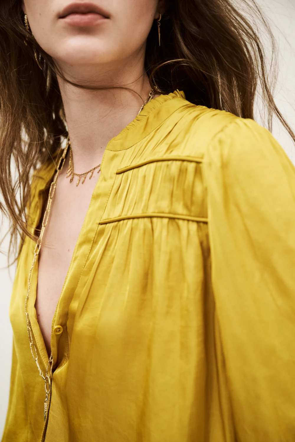 Ba&sh - חולצה Cessia – 1H25CESS_CURRY – 3