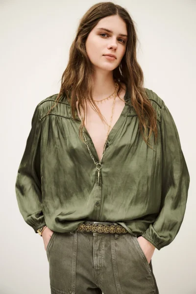Ba&sh - חולצה Cessia – 1H25CESS_KAKI – 2