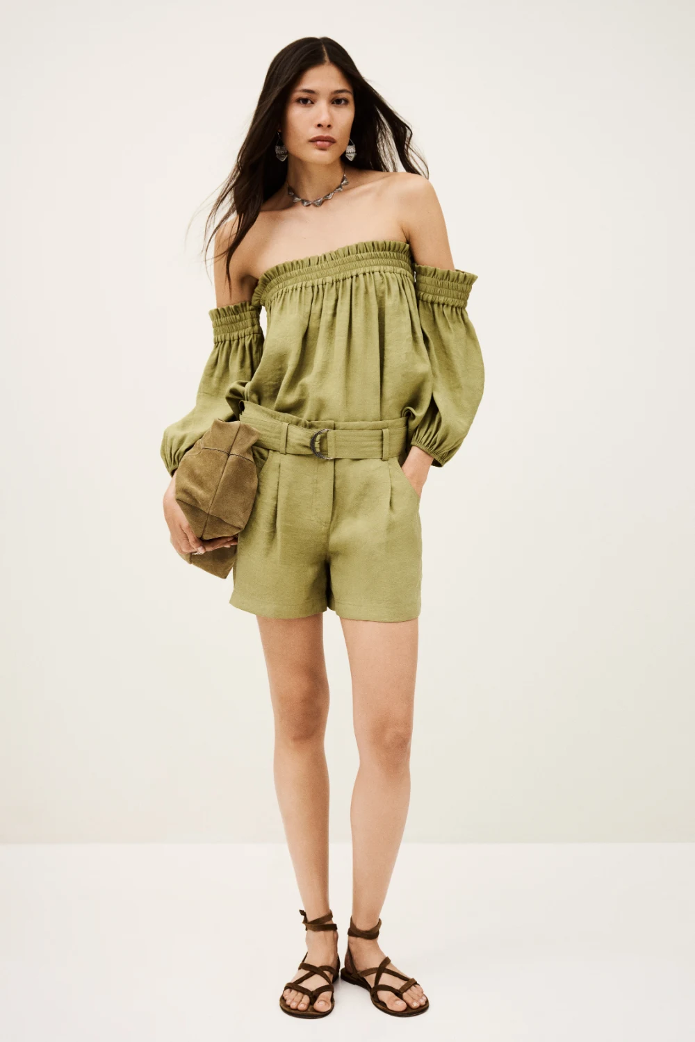 Ba&sh - חולצה Dalila – 1H25DALI_KAKI – 1