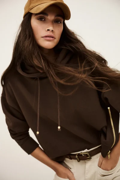 Ba&sh - סווטשירט Deedo – 1H25DEED_CHOCOLAT – 2