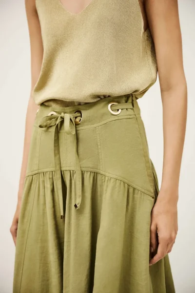 Ba&sh - חצאית Donia – 1H25DONI_KAKI – 2