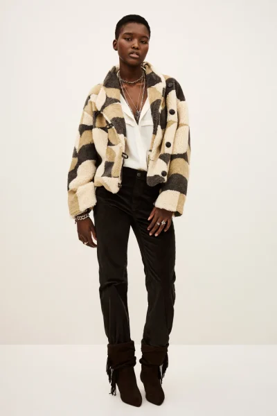 Ba&sh - ג’קט Futura – 1H25FUTU_BEIGE – 2