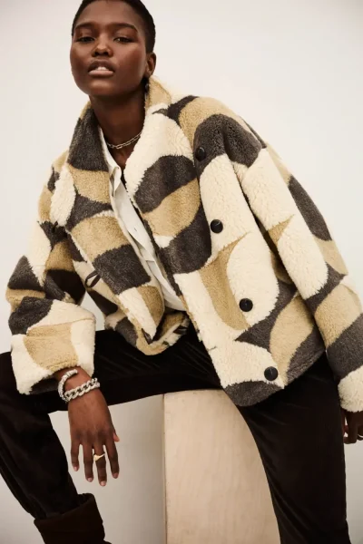 Ba&sh - ג’קט Futura – 1H25FUTU_BEIGE – 3