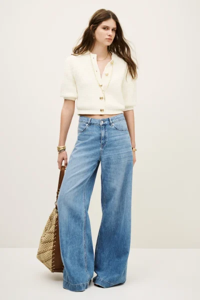 Ba&sh - קרדיגן Garance – 1H25GARA_ECRU – 1