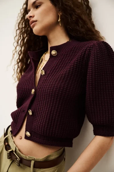 Ba&sh - קרדיגן Garance – 1H25GARA_PRUNE – 2