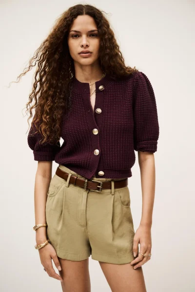 Ba&sh - קרדיגן Garance – 1H25GARA_PRUNE – 4